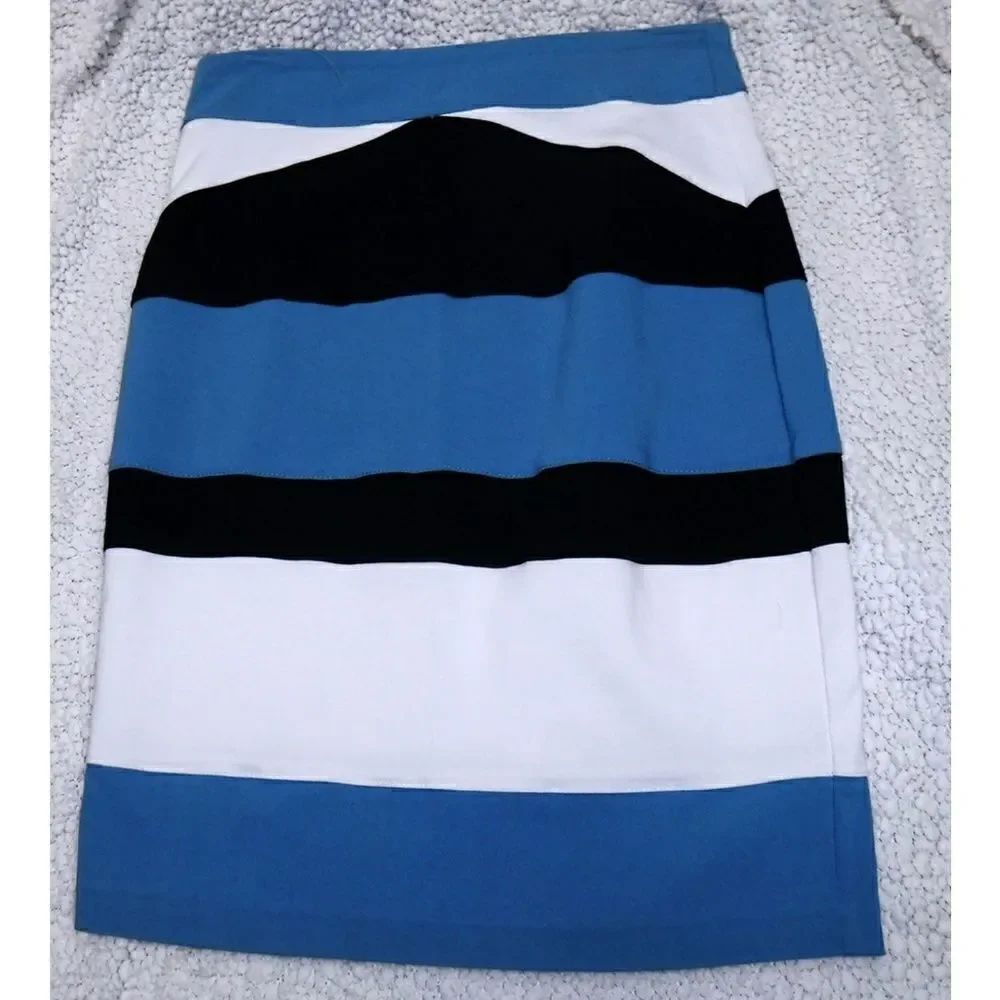 XOXO blue/black stripes skirt